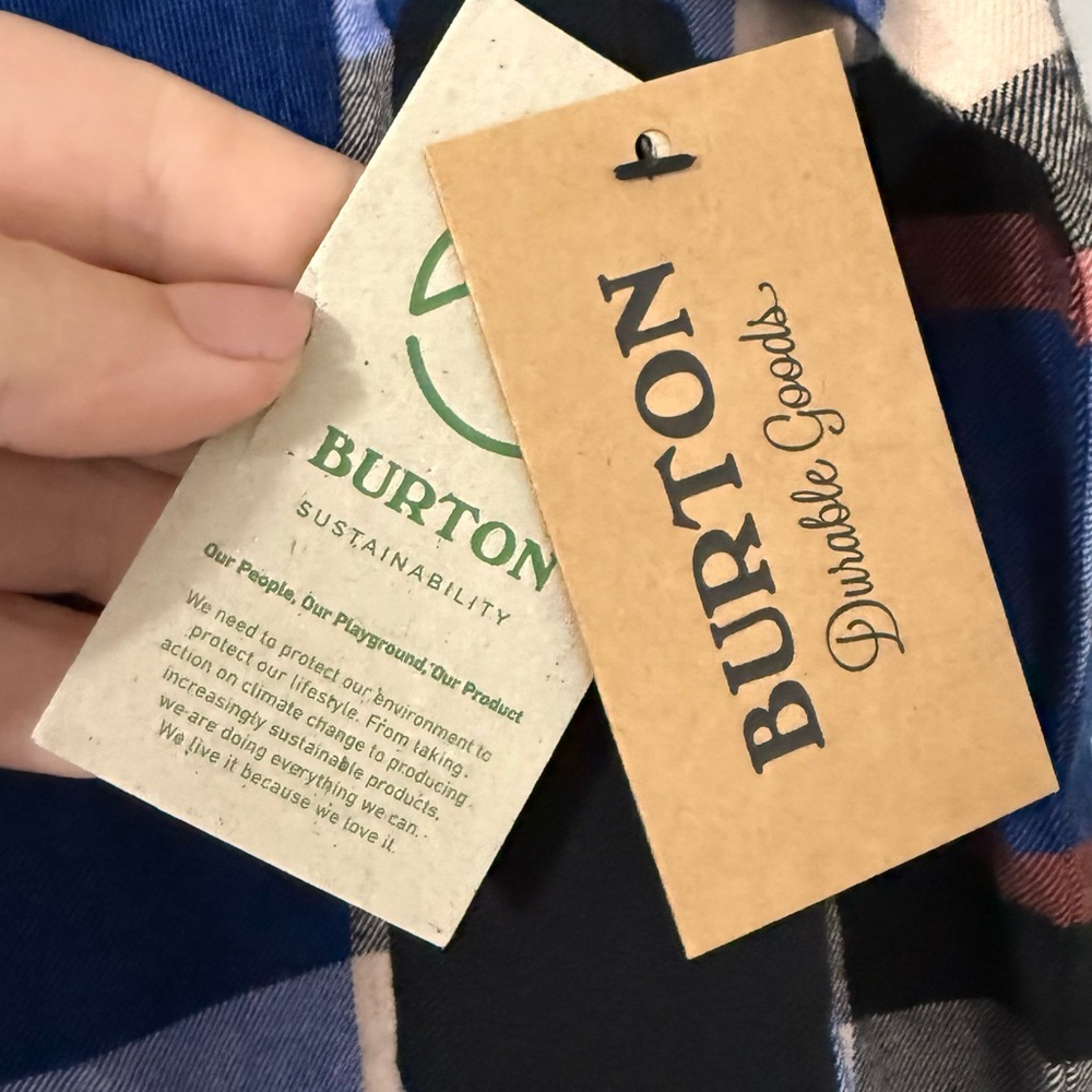 NWT Burton Women's Grace Flannel Shirt Large‎ Plaid Long Sleeve Casual Outdoor - Picture 12 of 13